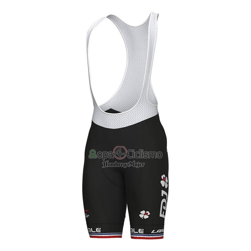 Groupama FDJ Ropa Ciclismo Culotte Corto 2023 Mangas Cortas Blanco